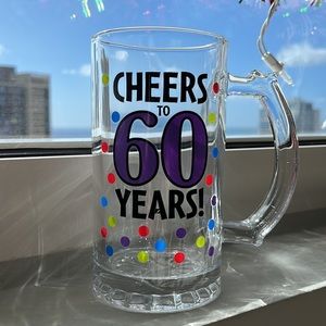 Cheers to 60yrs beer glass